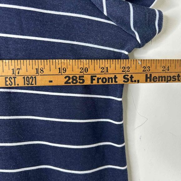 Karen Scott Sport Dress Womens Size XXL White Navy Casual Striped Anchor - Picture 3 of 5